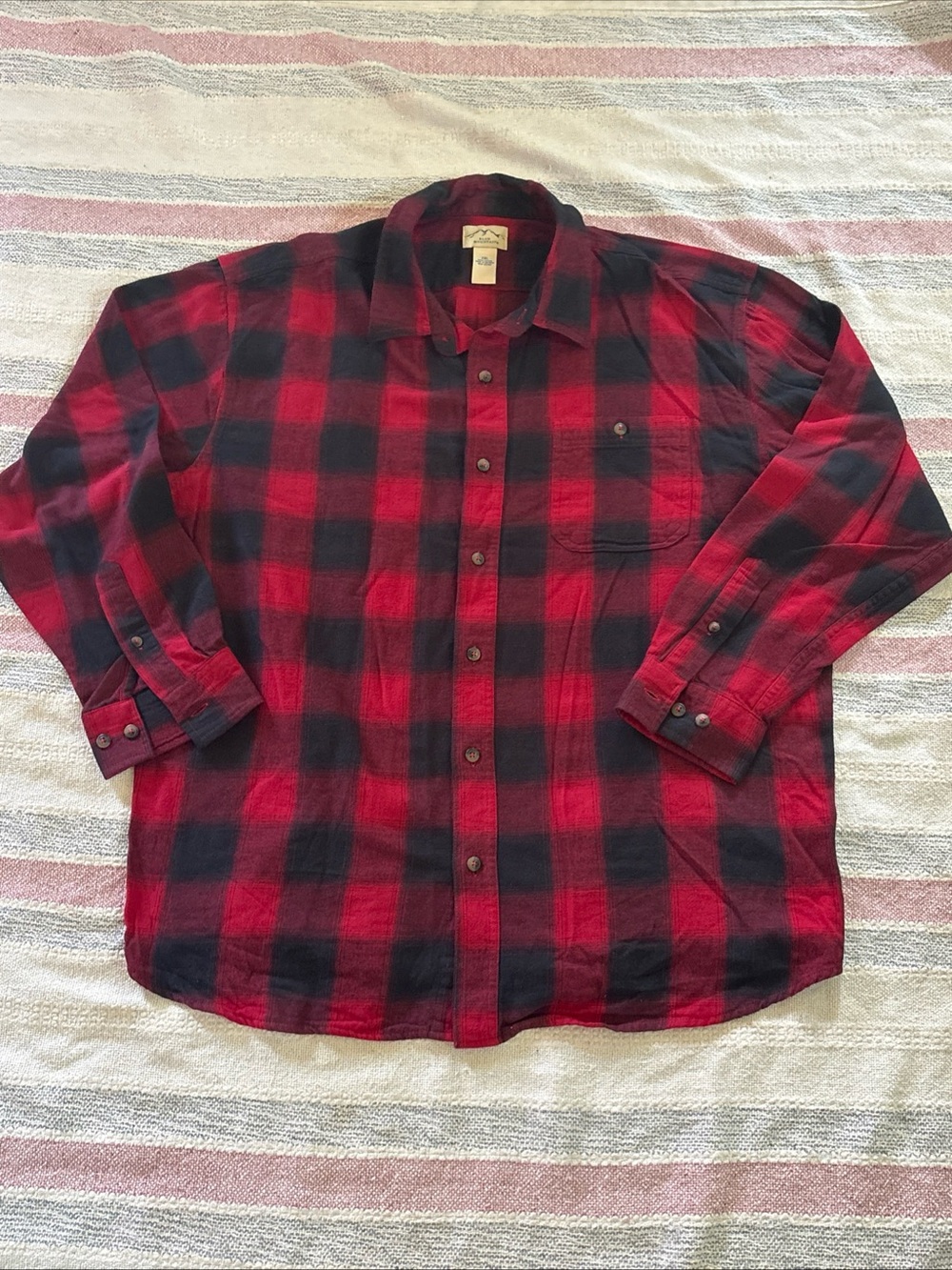 Blue Mountain Men’s Flannel Cotton Shirt - Size 2XL - New!